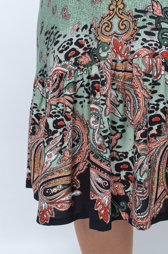 Платье штапель в принт супер батал