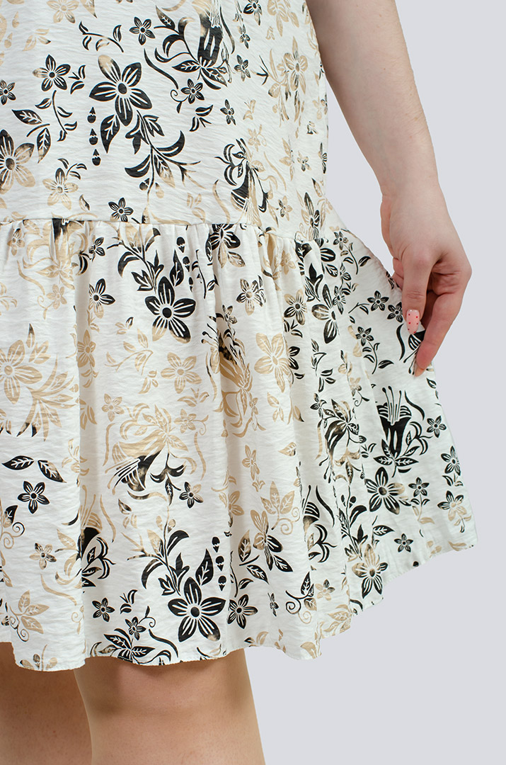 Платье штапель в принт супер батал