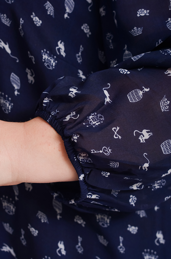 Легка шифонова сукня в принт супер батал