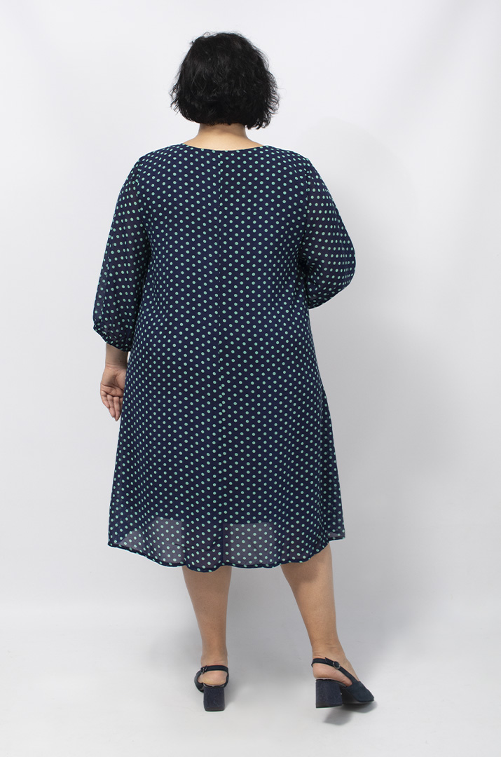 Легка шифонова сукня в принт супер батал