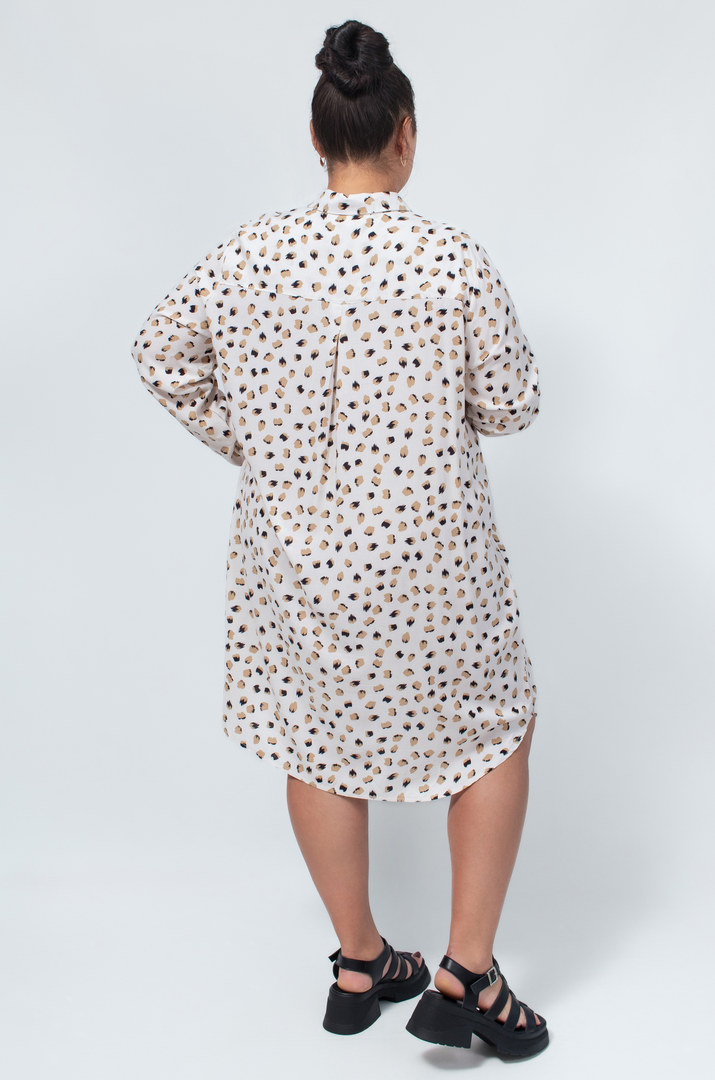 Сукня міні штапель в різних принтах супер батал