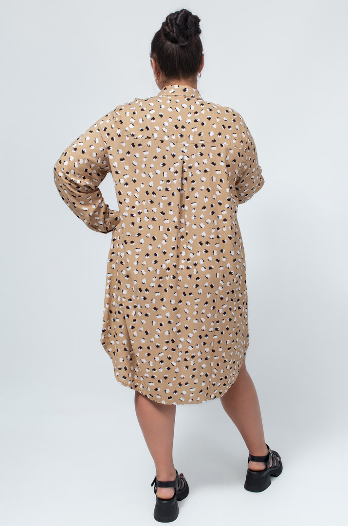 Сукня міні штапель в різних принтах супер батал