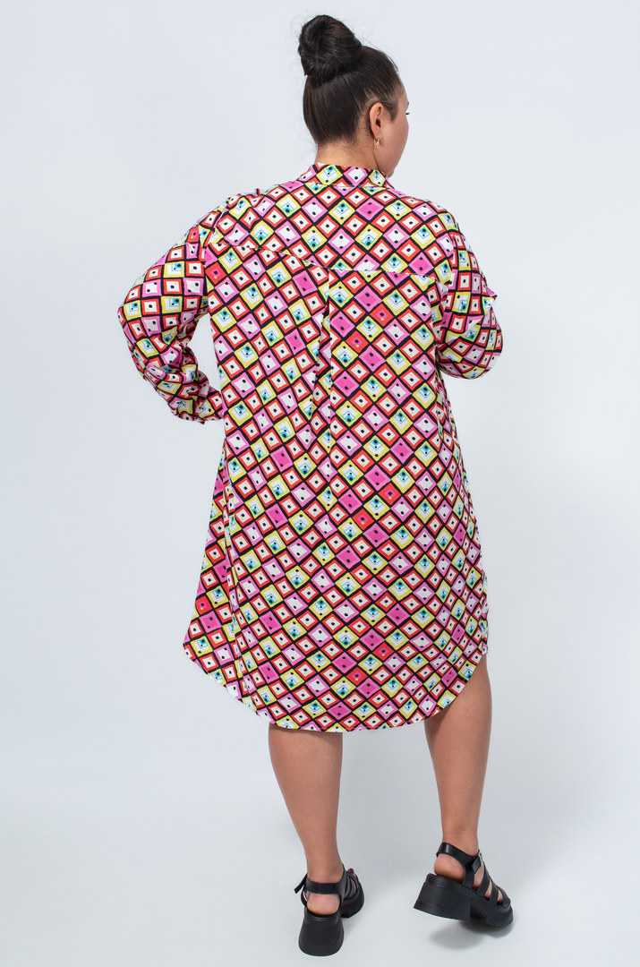 Сукня міні штапель в різних принтах супер батал