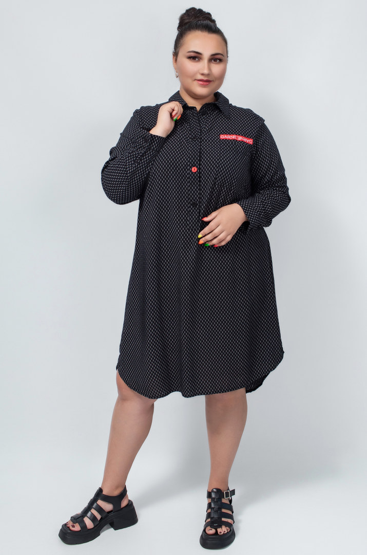 Сукня міні штапель в різних принтах супер батал