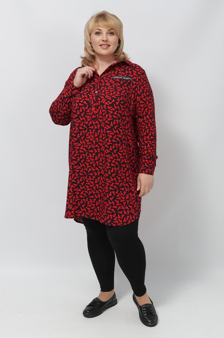 Сукня міні штапель в різних принтах супер батал