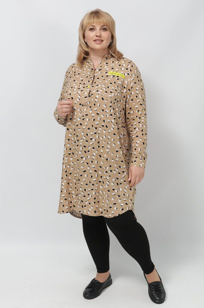 Сукня міні штапель в різних принтах супер батал