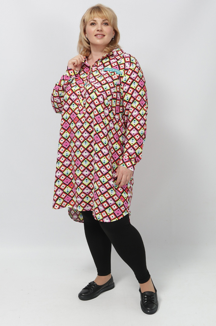 Сукня міні штапель в різних принтах супер батал