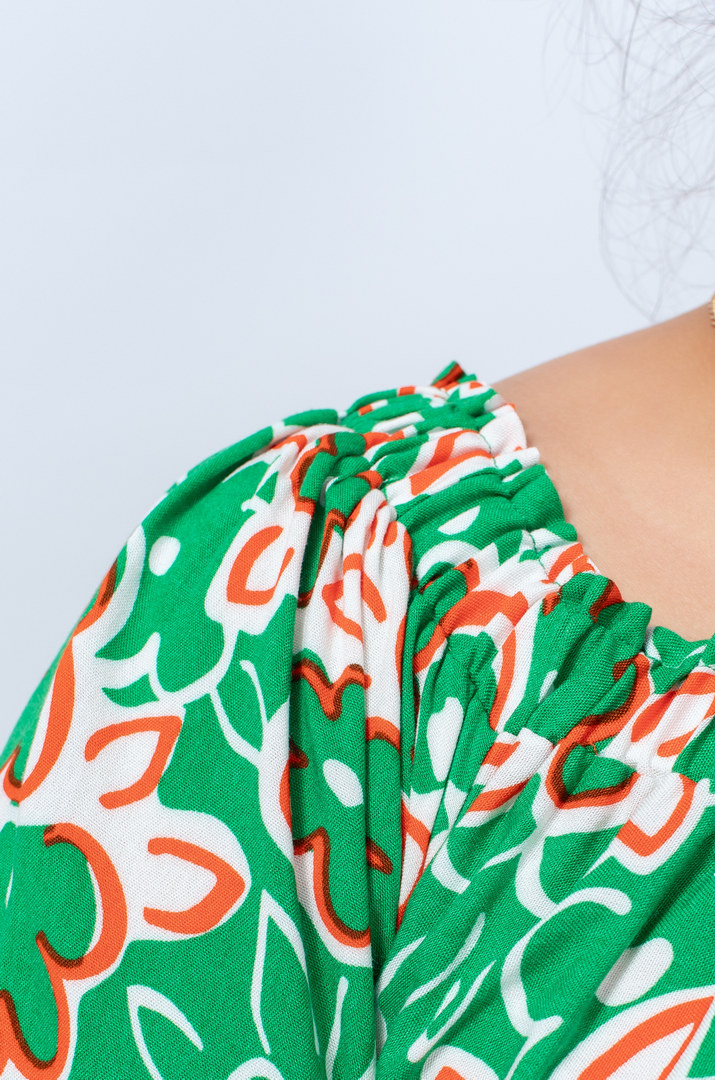 Яскрава сукня міні зі штапелю в різних кольорах супер батал