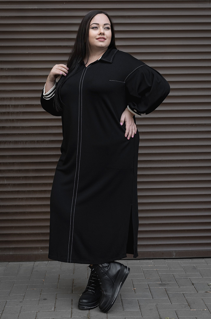 Сукня міді у стилі спорт шик батал