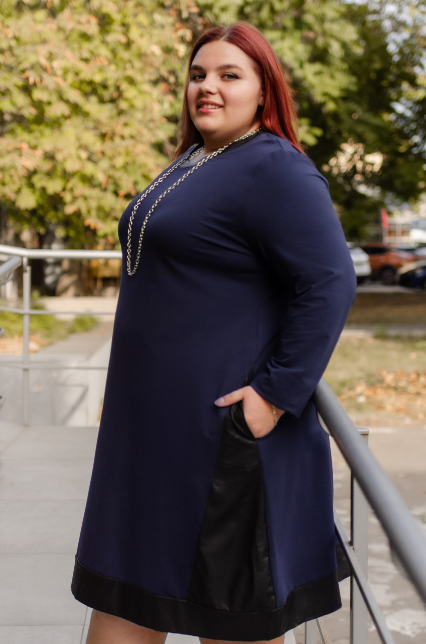 Сукня міні двунитка/плащівка великих розмірів