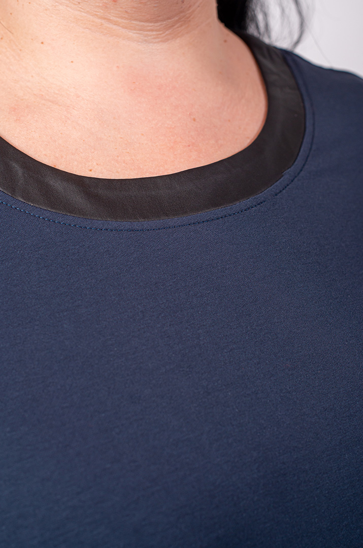 Сукня міні двунитка/плащівка великих розмірів