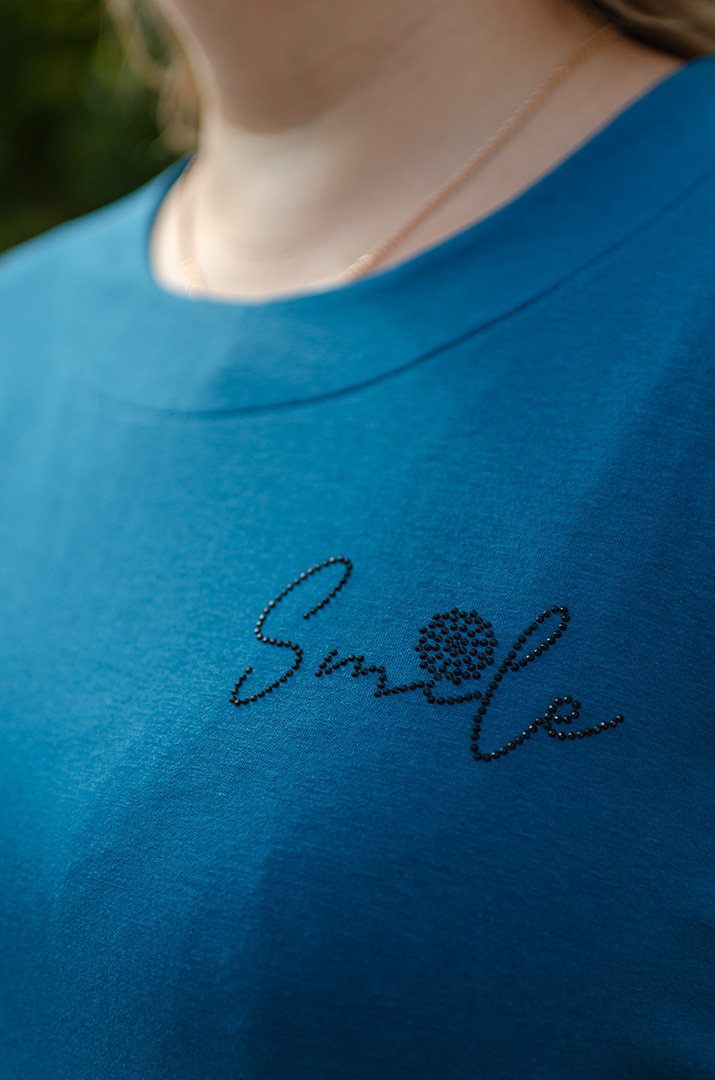 Сукня міні двунитка зі стразами великих розмірів