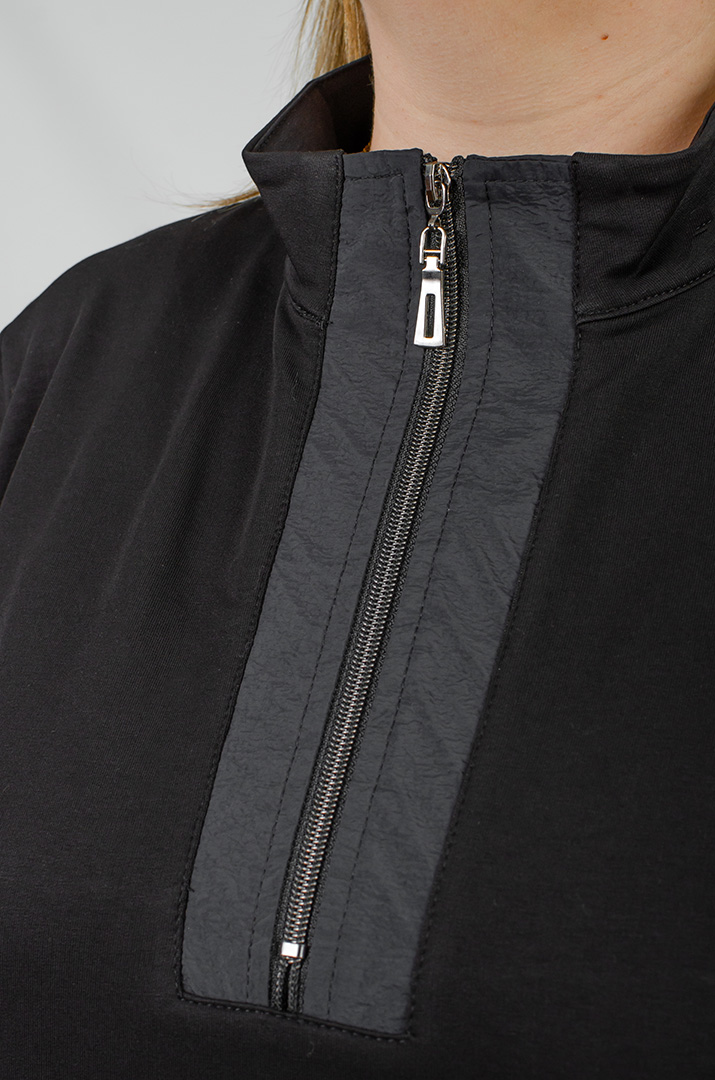 Стильное платье миди из двунитки и плащевки больших размеров