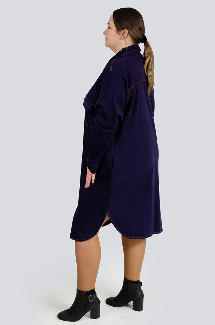 Сукня міні з декором із бісеру великих розмірів