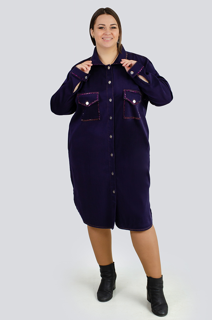 Сукня міні з декором із бісеру великих розмірів