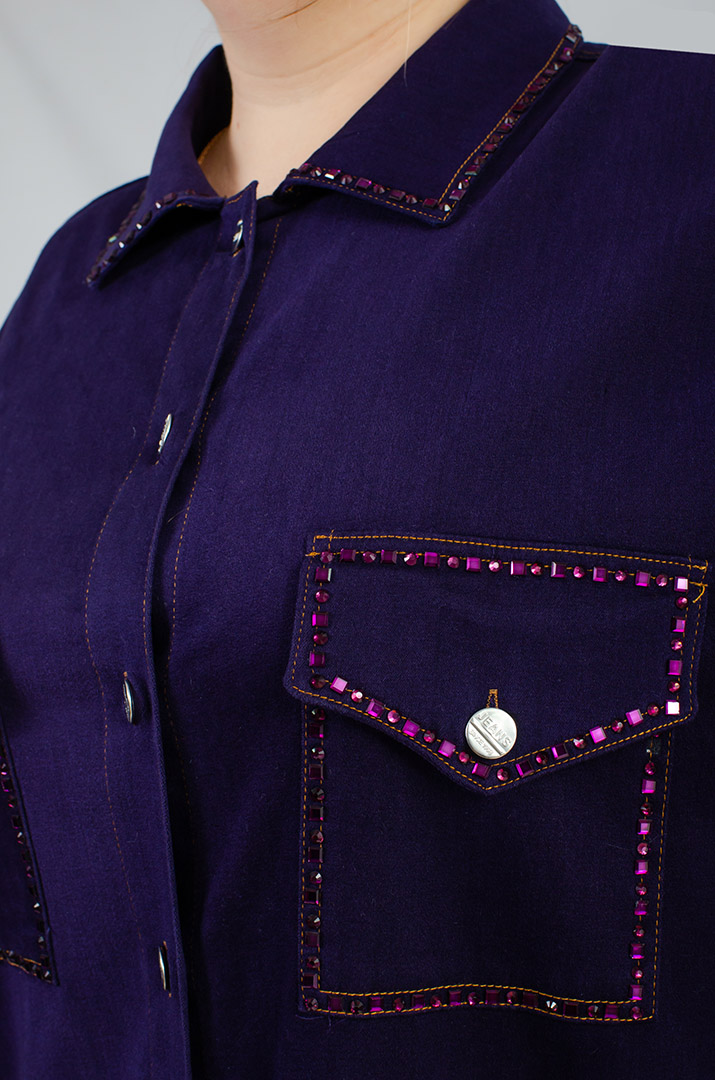 Сукня міні з декором із бісеру великих розмірів