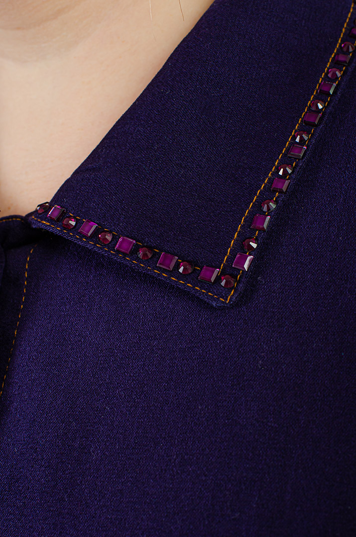 Сукня міні з декором із бісеру великих розмірів