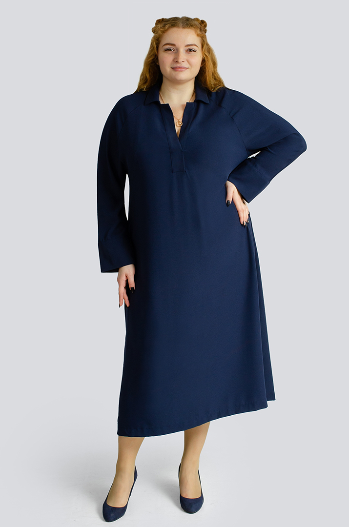 Сукня міді з розрізом великих розмірів