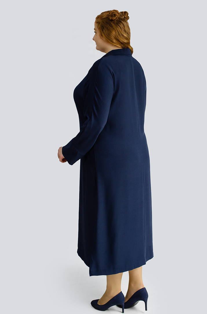 Сукня міді з розрізом великих розмірів