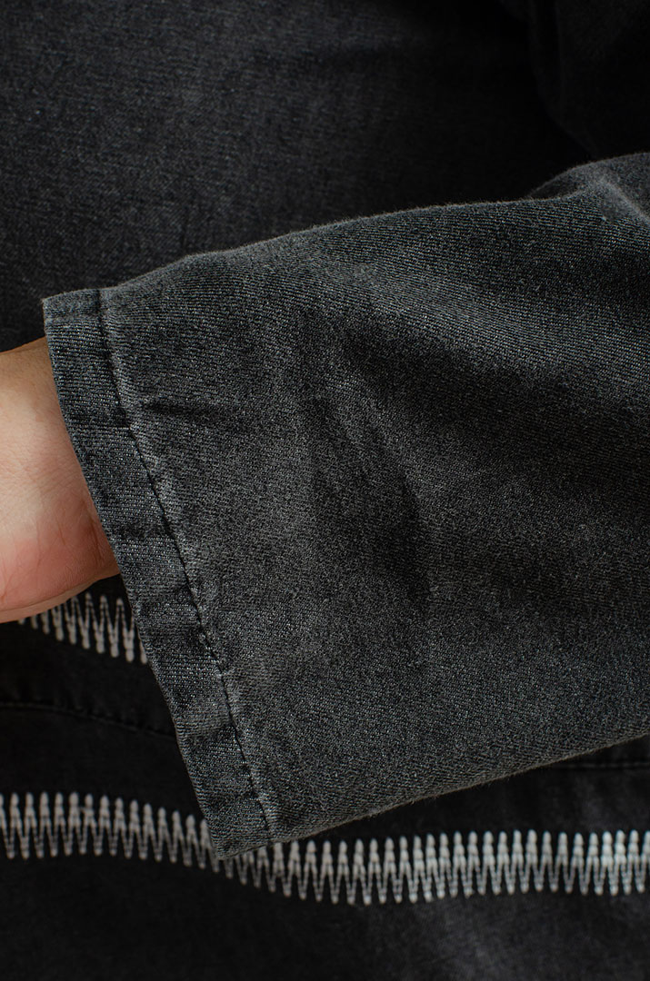 Графитовое джинсовое платье миди больших размеров