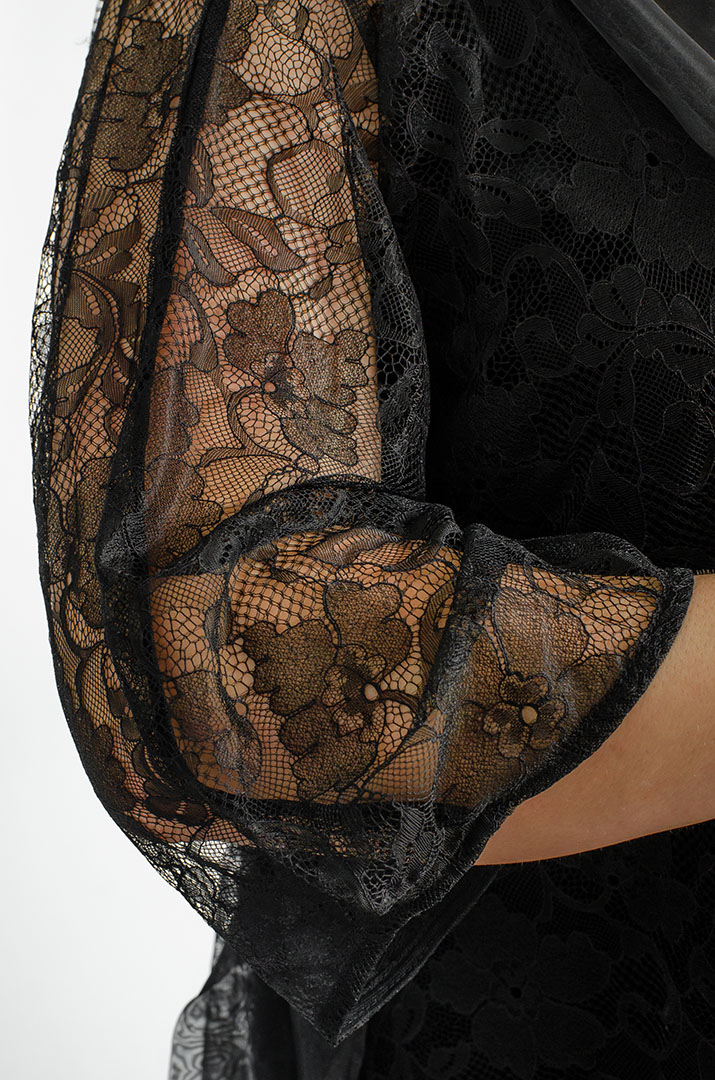 Платье-двойка миди больших размеров