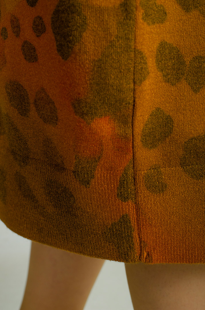 Сукня в'язана з хомутом великих розмірів