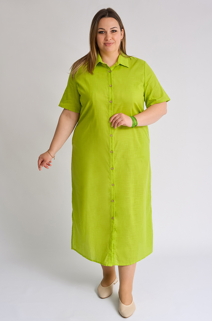 Сукня максі на ґудзиках великих розмірів