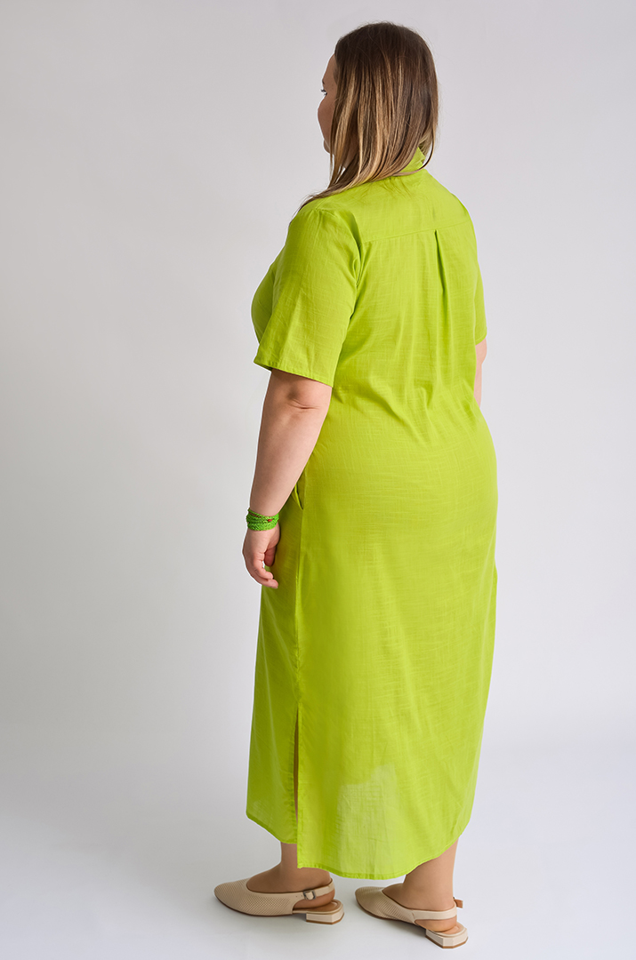 Сукня максі на ґудзиках великих розмірів