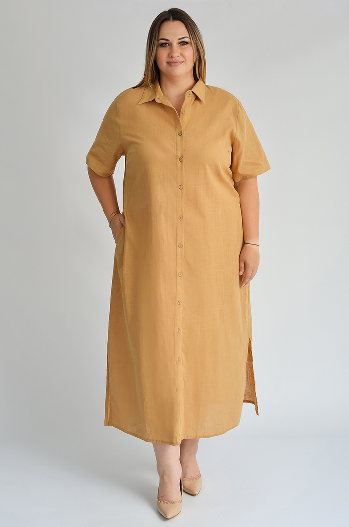 Сукня максі на ґудзиках великих розмірів