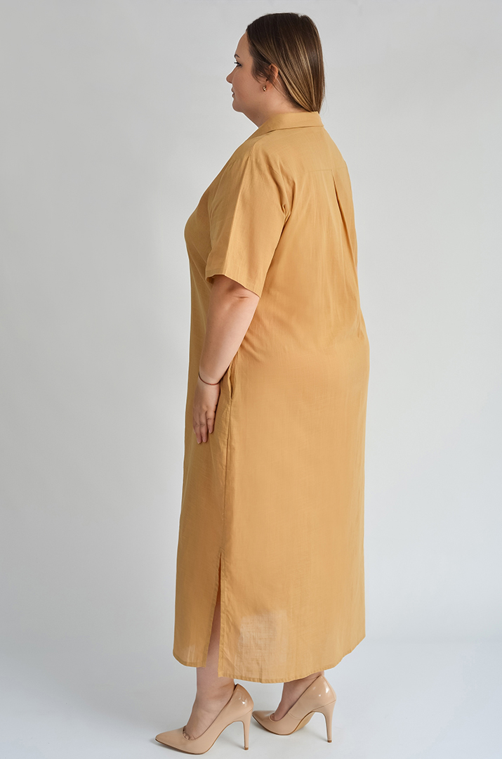 Сукня максі на ґудзиках великих розмірів