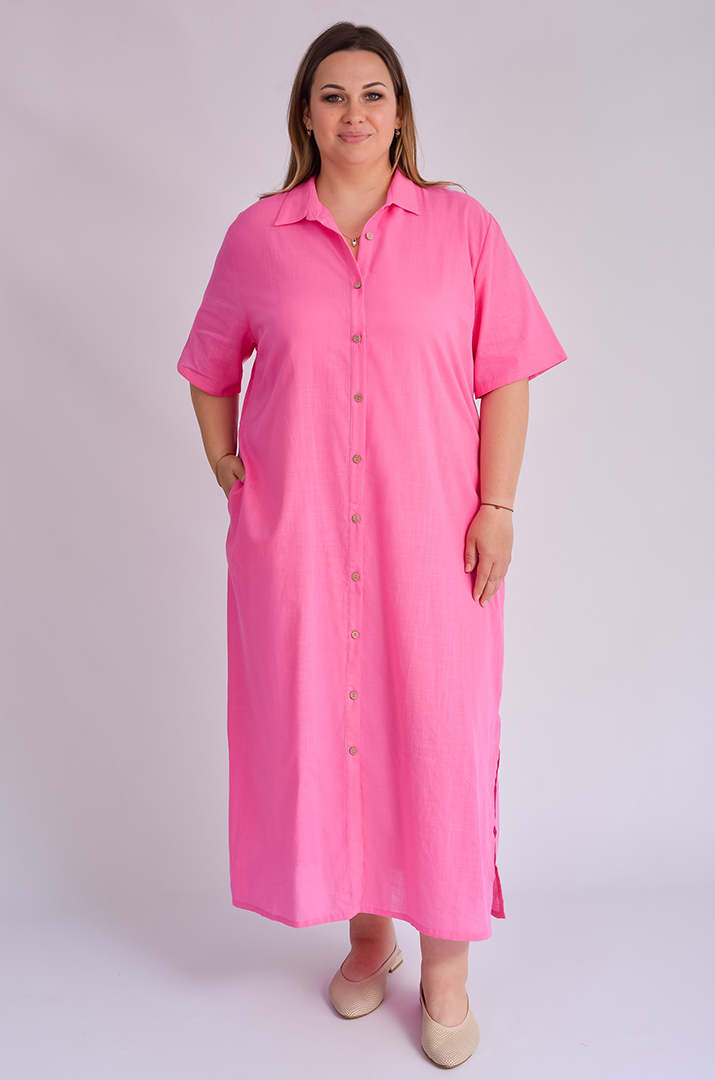 Сукня максі на ґудзиках великих розмірів