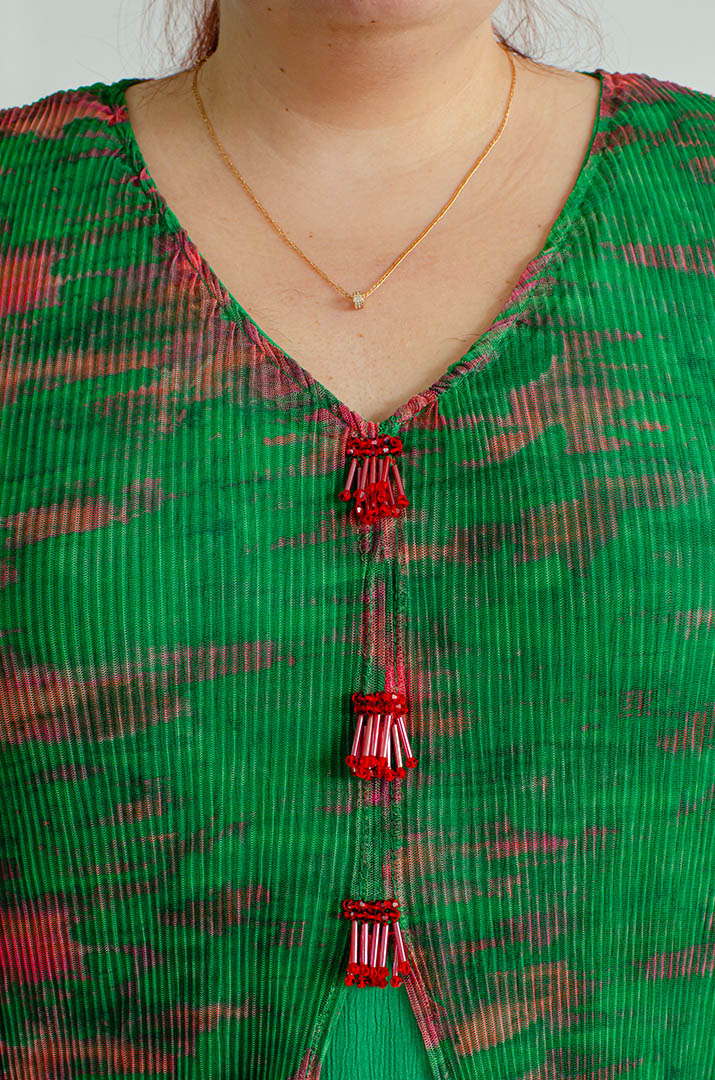 Платье макси жатка с украшениями больших размеров