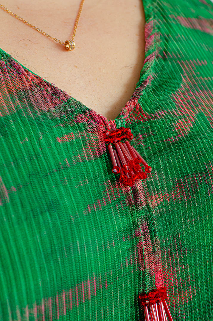 Платье макси жатка с украшениями больших размеров