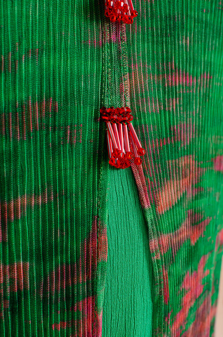 Платье макси жатка с украшениями больших размеров