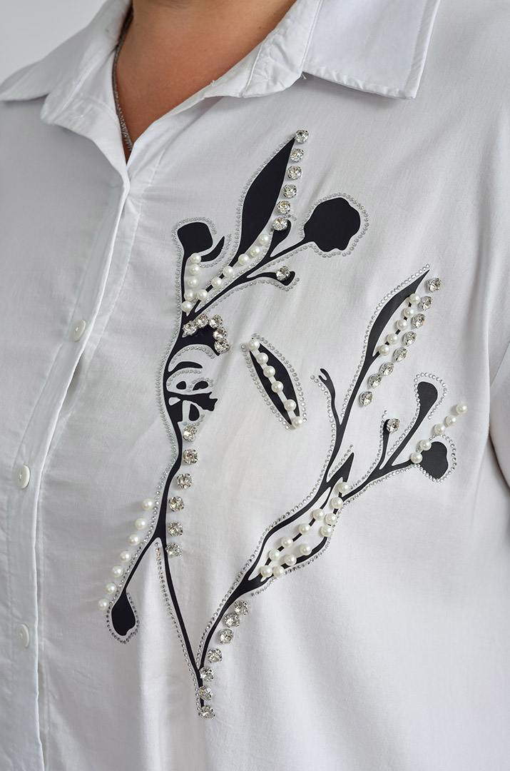 Сукня з контрастним графічним принтом великих розмірів