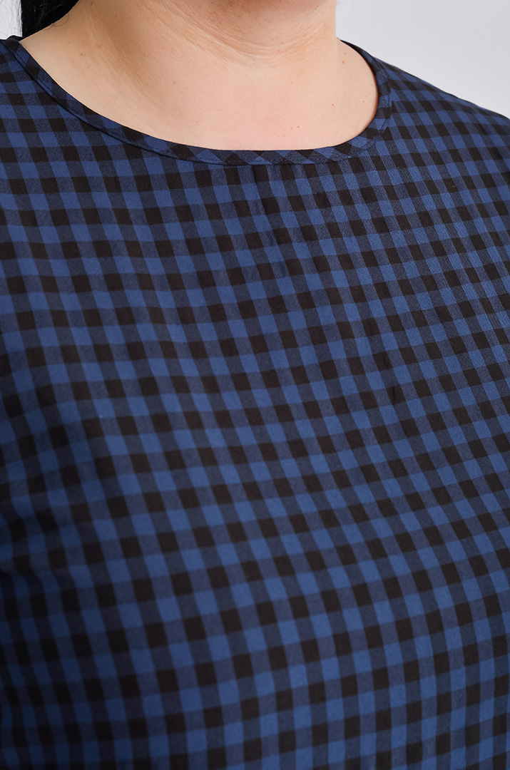 Сукня міді в клітинку великих розмірів