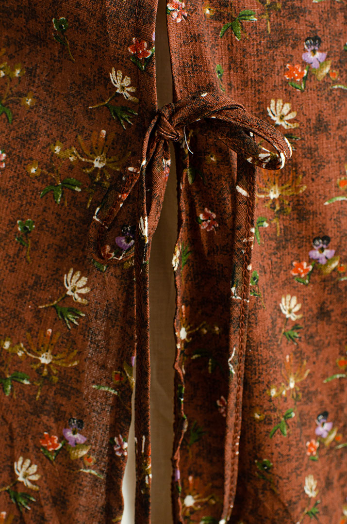 Платье макси в принт мильфлер с воротником больших размеров