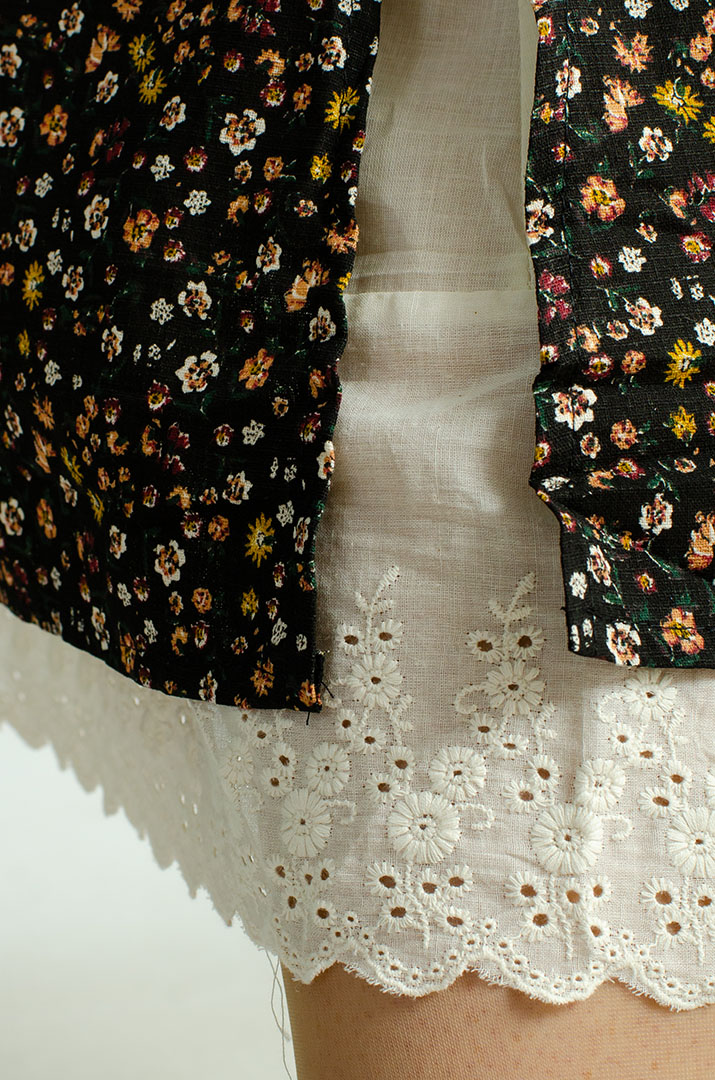 Платье макси в принт мильфлер с воротником больших размеров