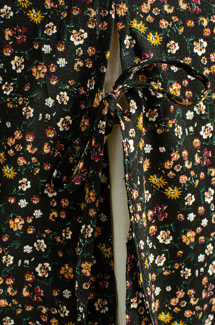 Платье макси в принт мильфлер с воротником больших размеров