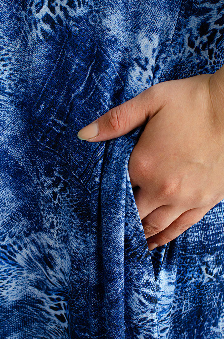 Сукня максі в принт великих розмірів