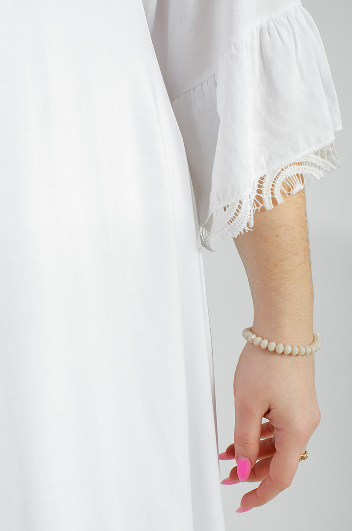 Платье макси с кружевом больших размеров