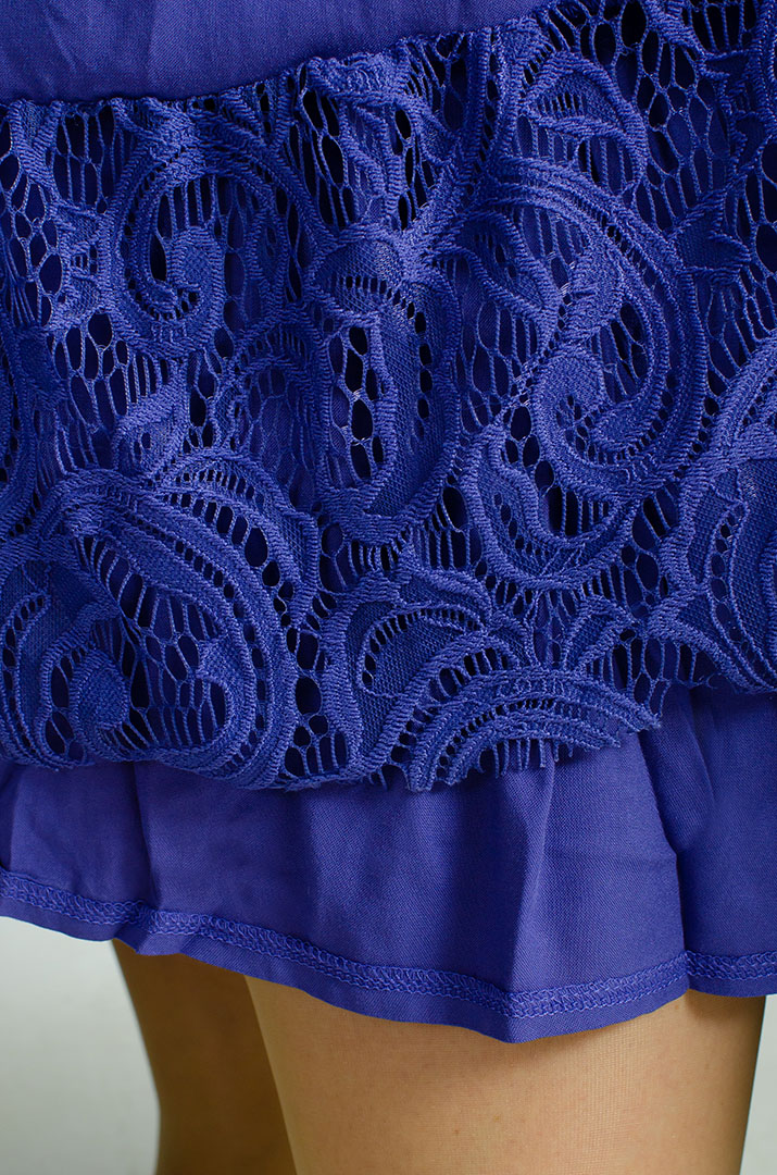 Платье макси с кружевом больших размеров