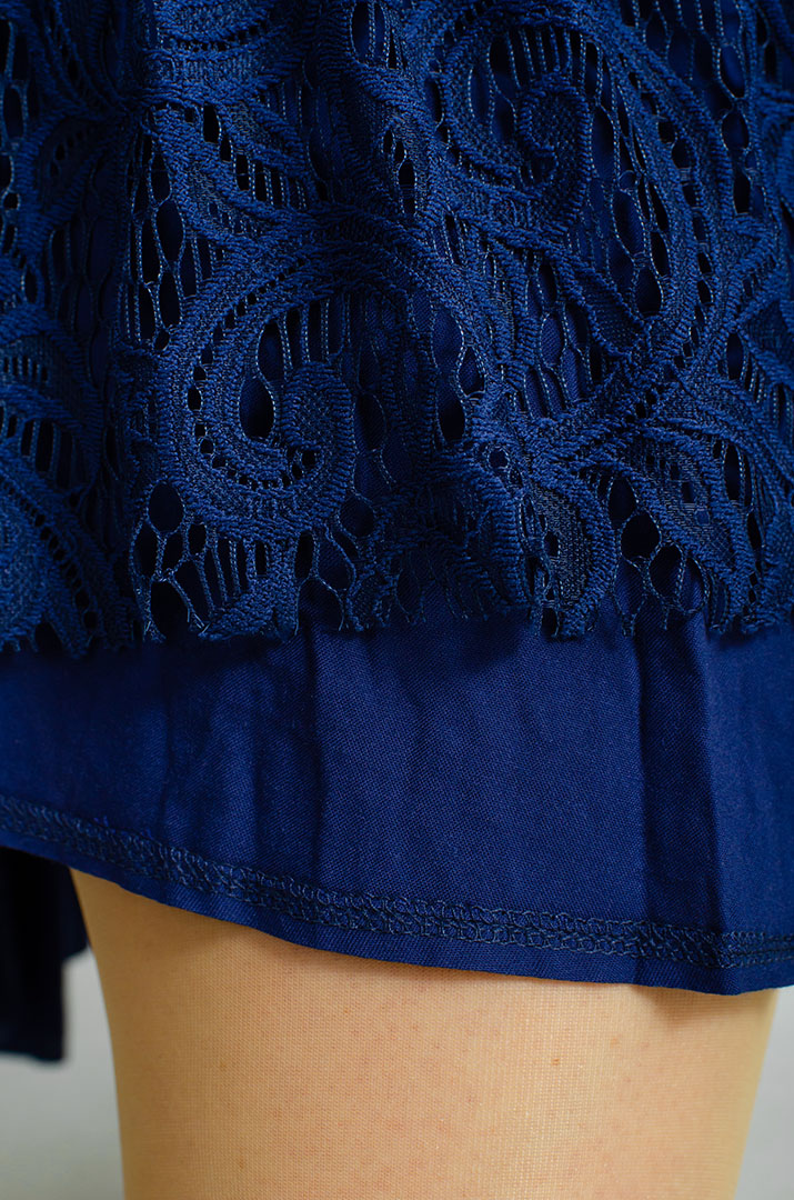 Платье макси с кружевом больших размеров