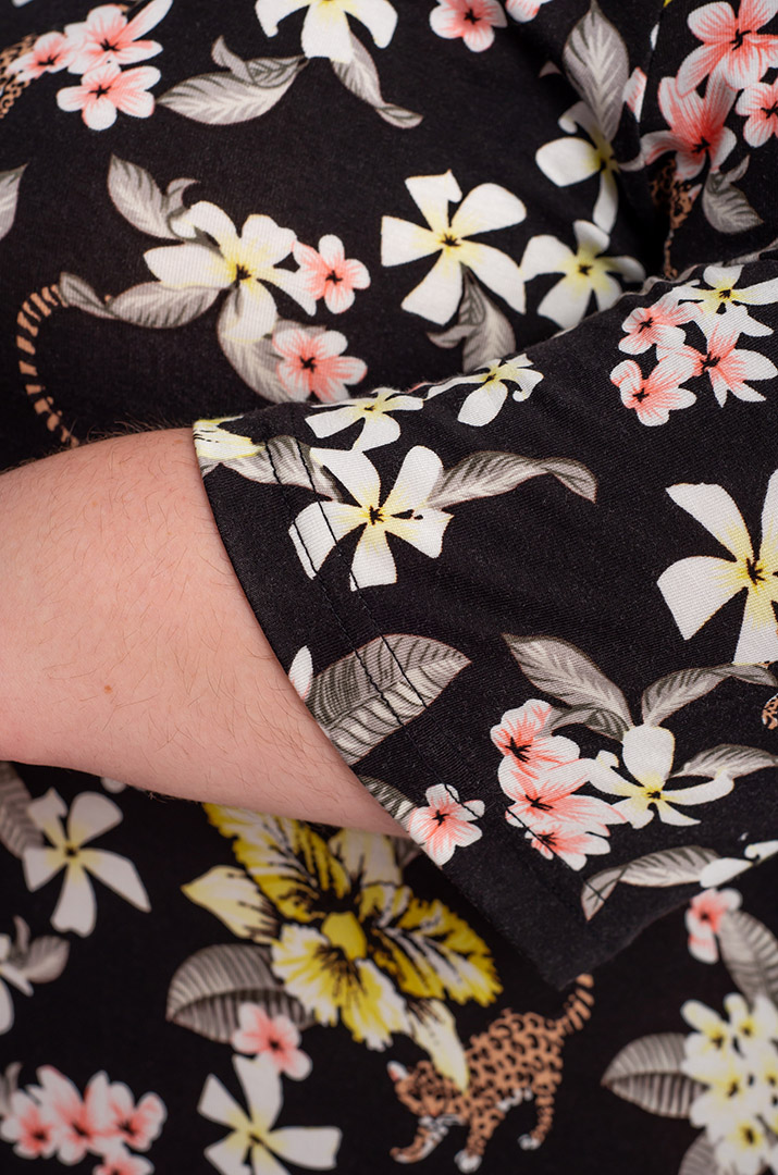 Платье макси в цветочный принт больших размеров