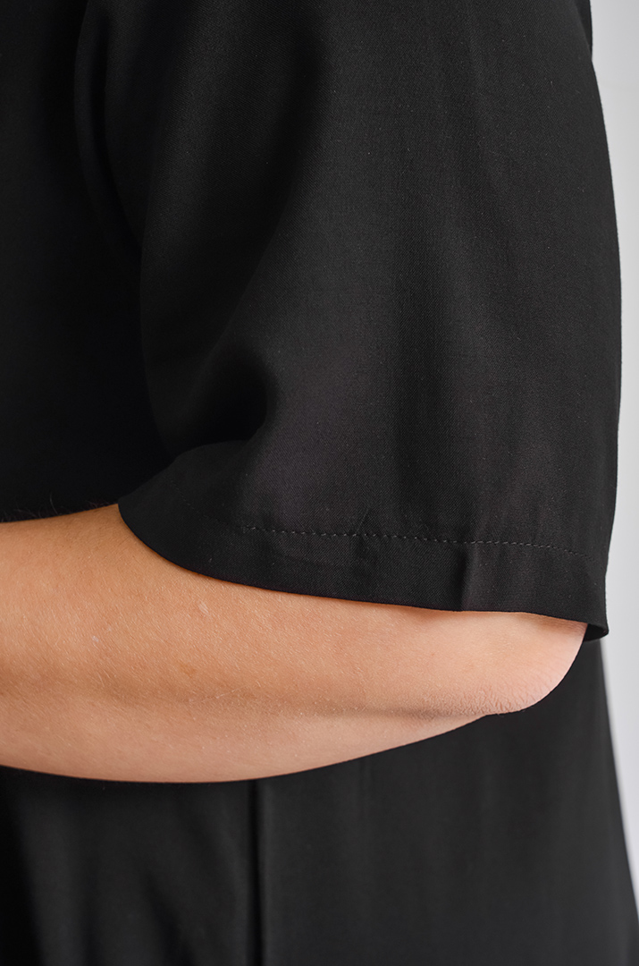 Сукня максі балон з кишенями великих розмірів