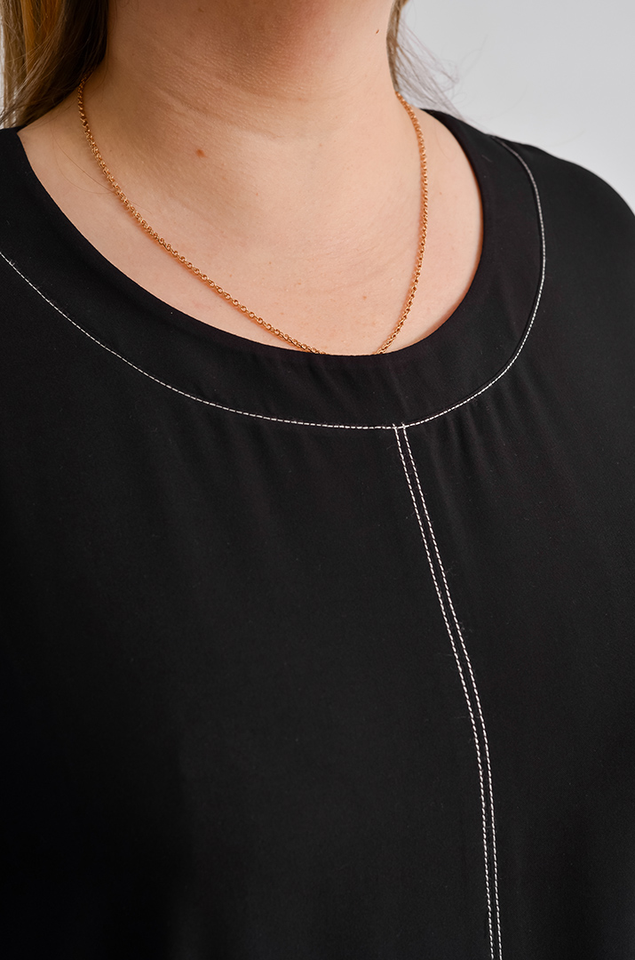 Сукня максі балон з кишенями великих розмірів