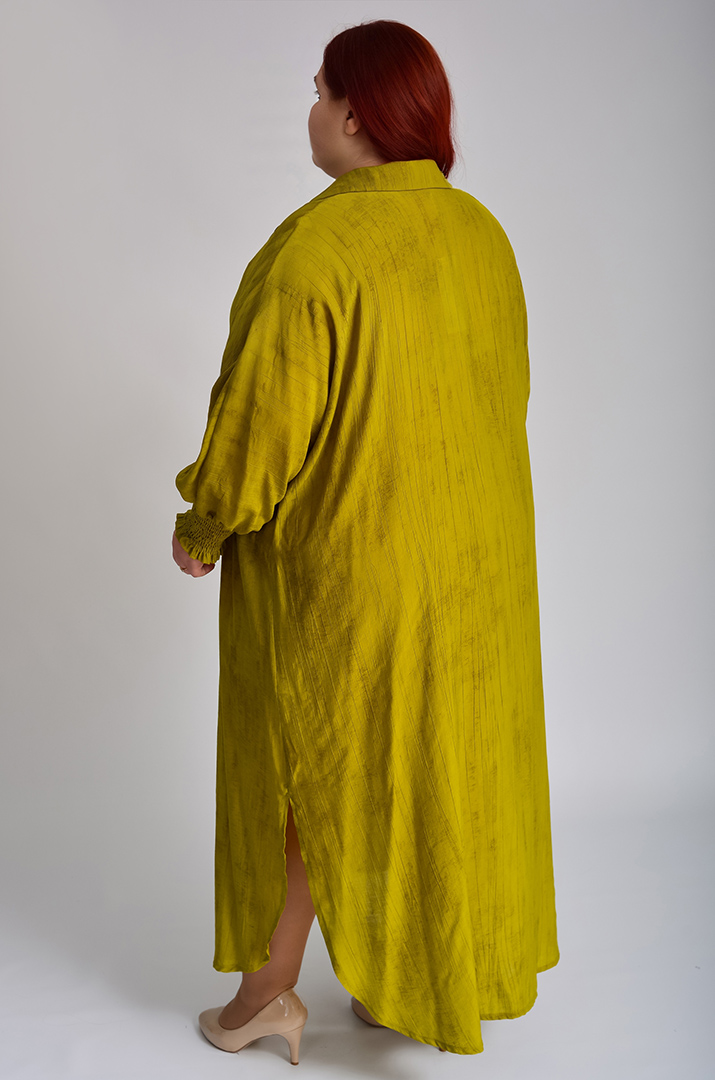 Сукня максі із розрізами та прикрасою великих розмірів