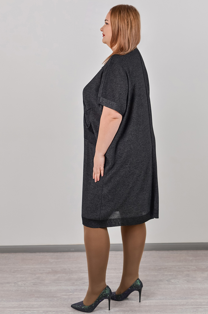 Сукня міні в'язана великих розмірів