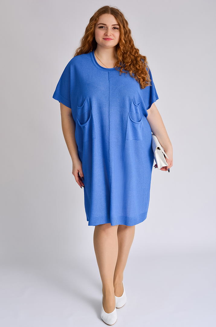 Сукня міні в'язана великих розмірів