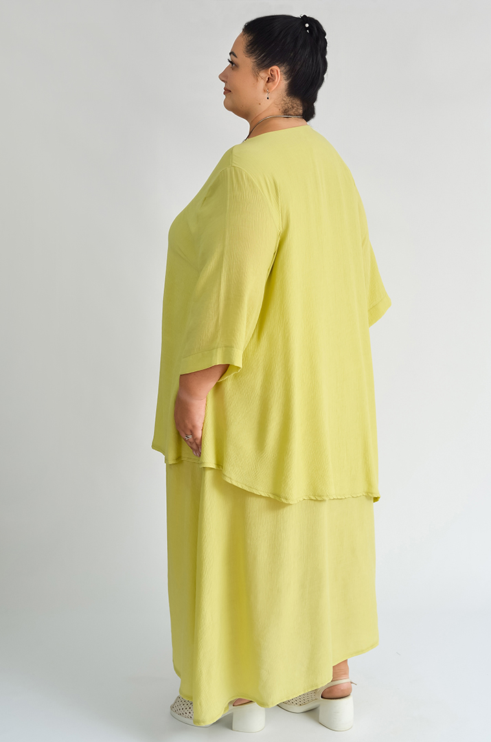 Платье макси с украшением больших размеров